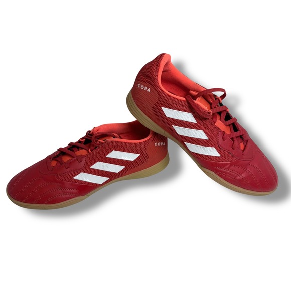 EUC Adidas Copa Sense.3 Indoor Soccer Junior Shoes Red White Mens Sz 6 FY6157 - Picture 4 of 16